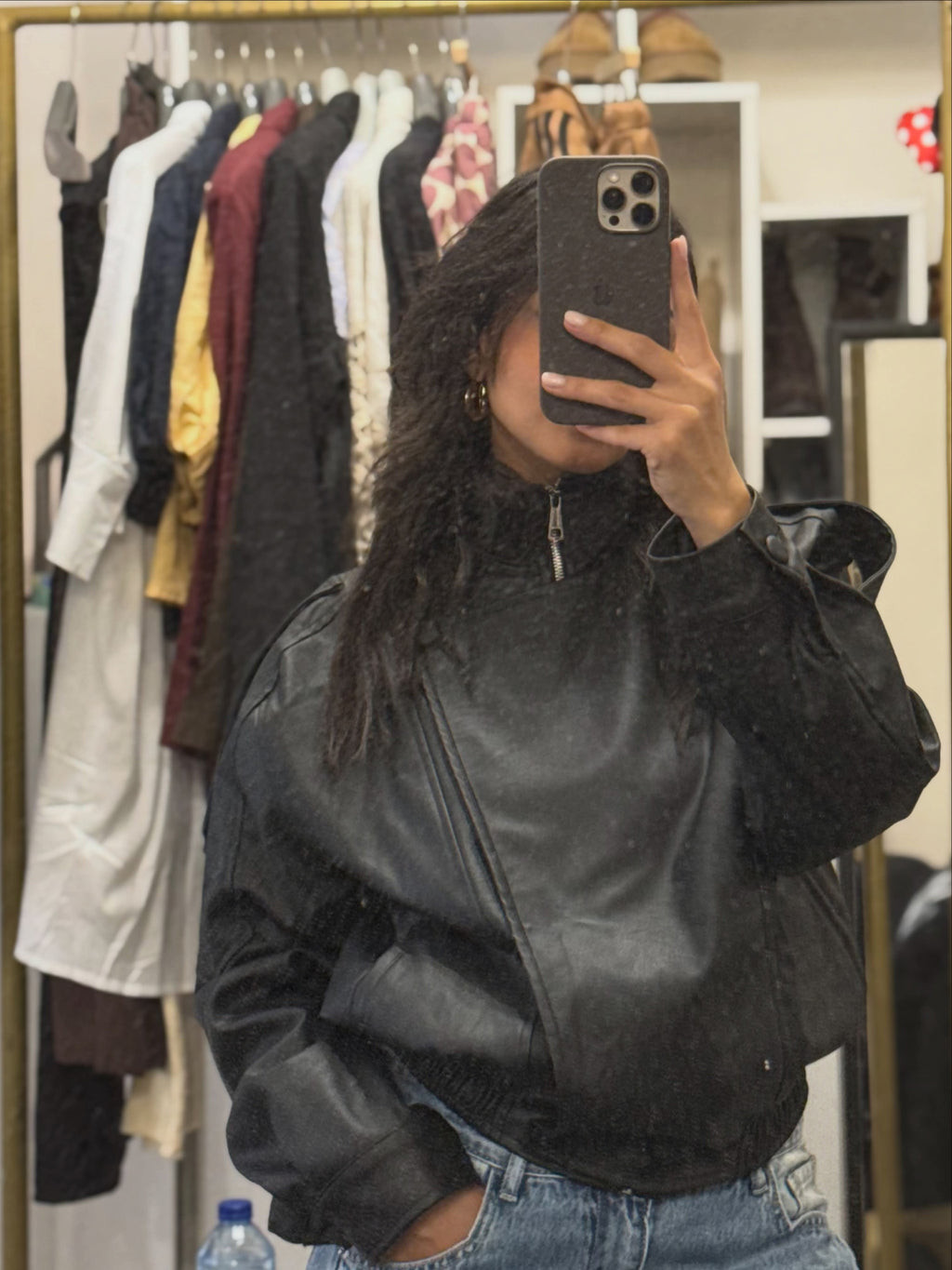 80's leather jacket