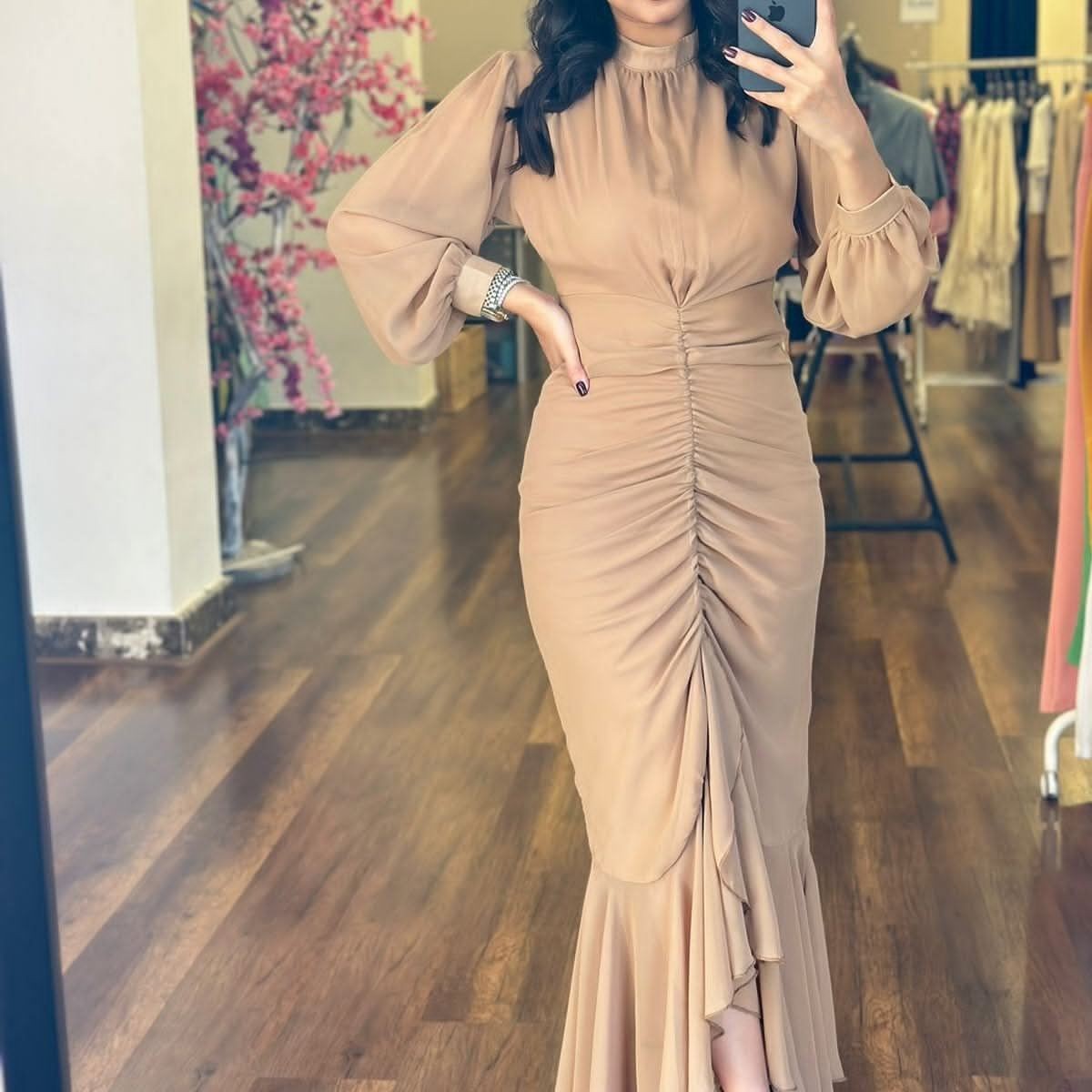 chiffon signature dress
