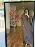 maxi linen dress