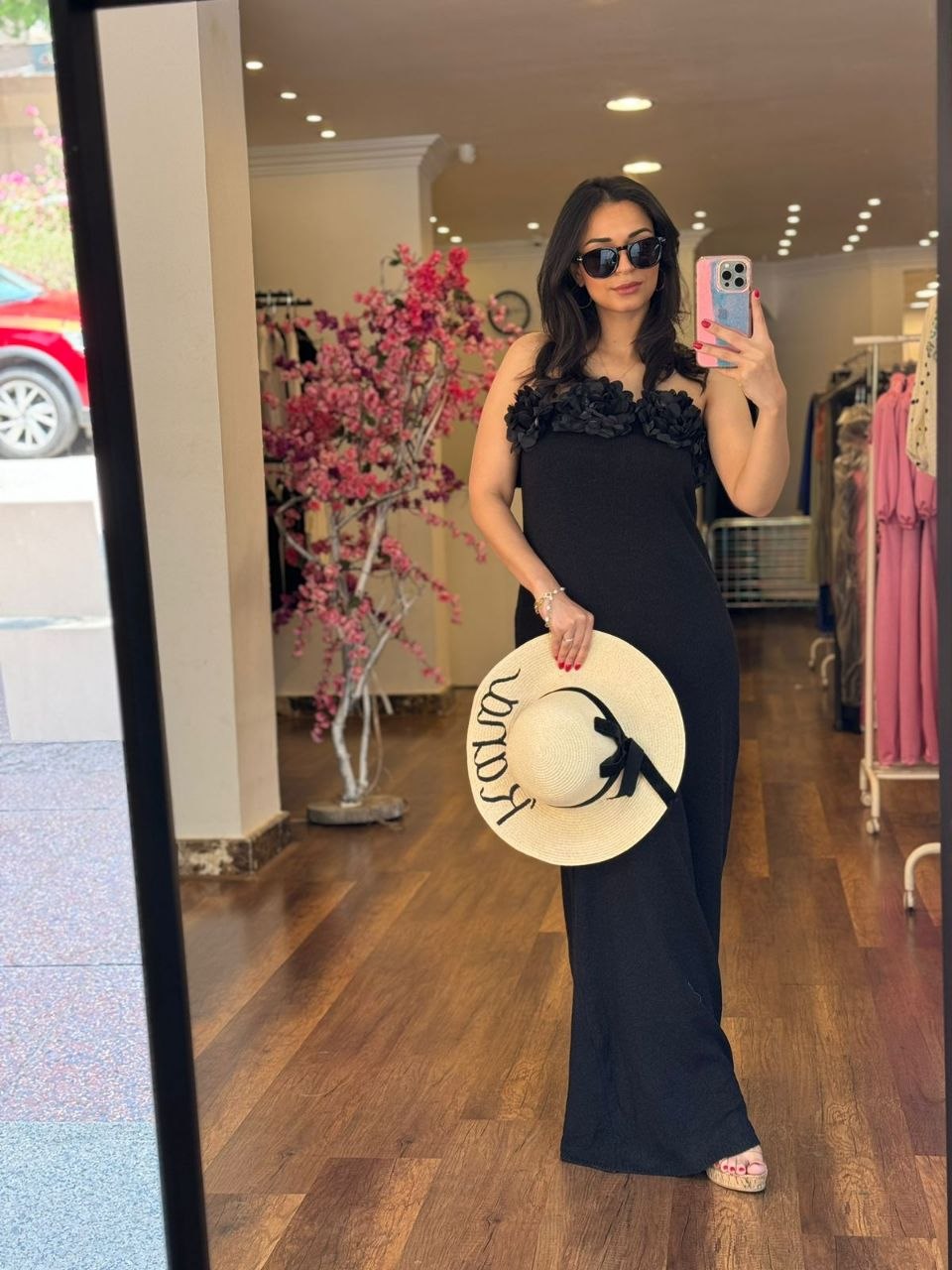 flowers beach dress