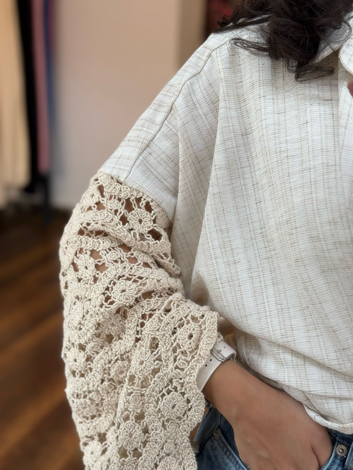 rokama sleeves shirt