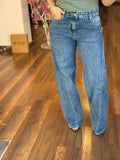 cross line denim pants