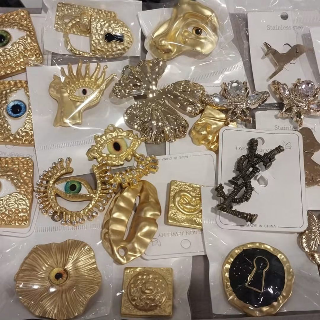 gold broches