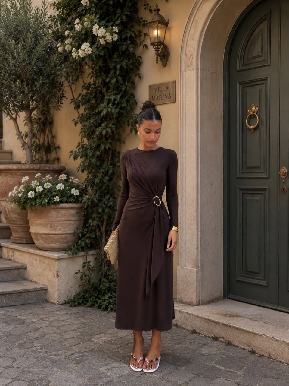 criss cross lycra dress