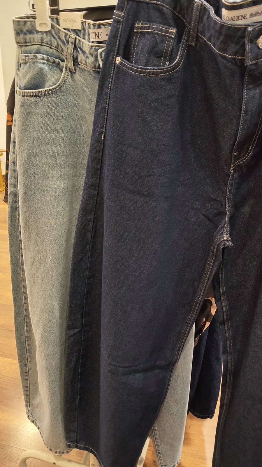 denim balloon pants