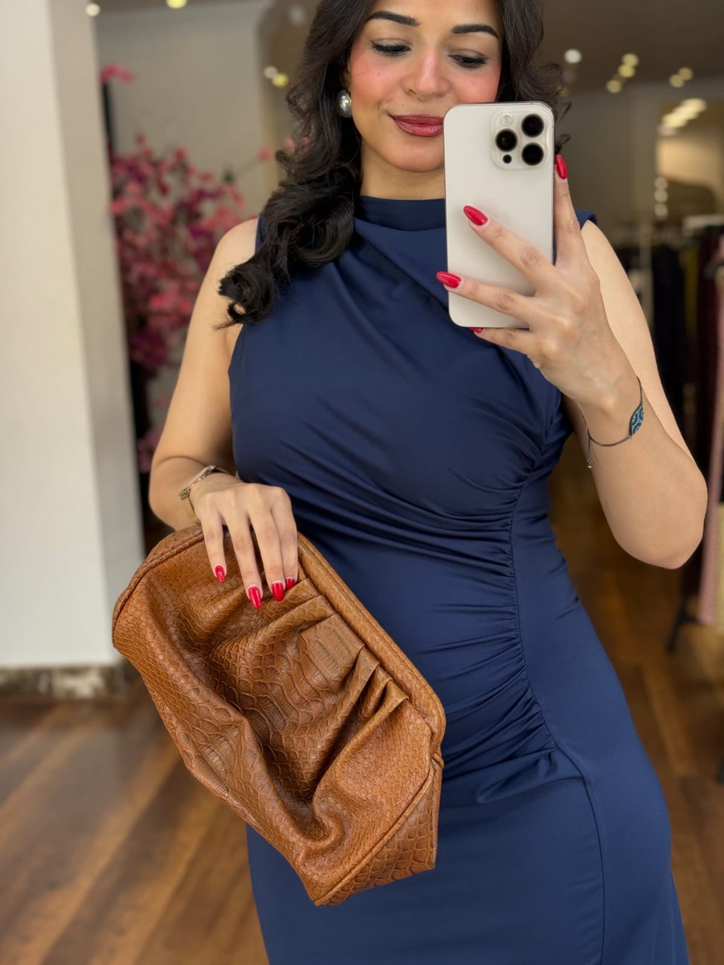 cut drapped dress