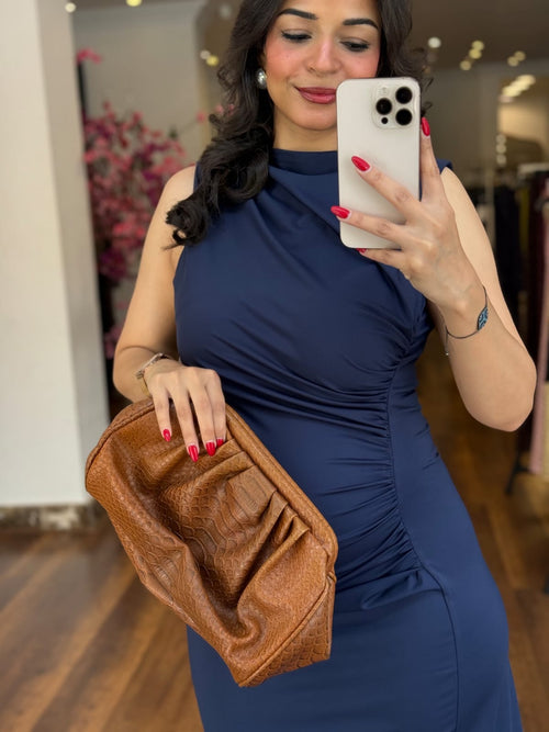 cut drapped dress