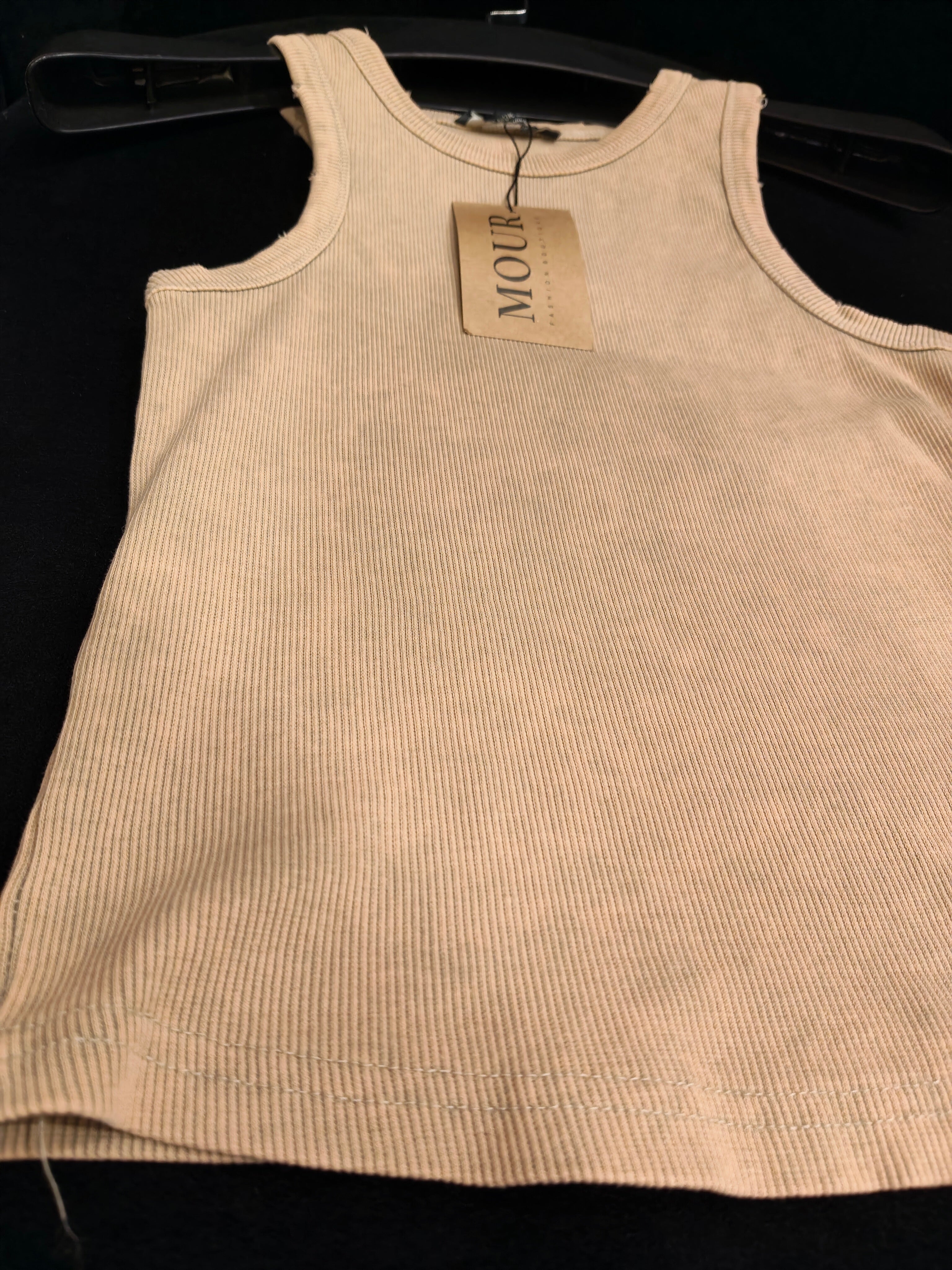 washed ribbed top