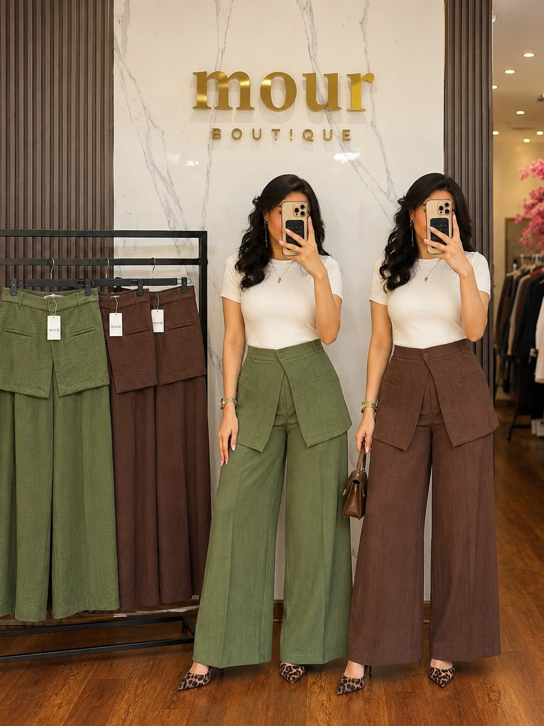 Wrap overlay pants