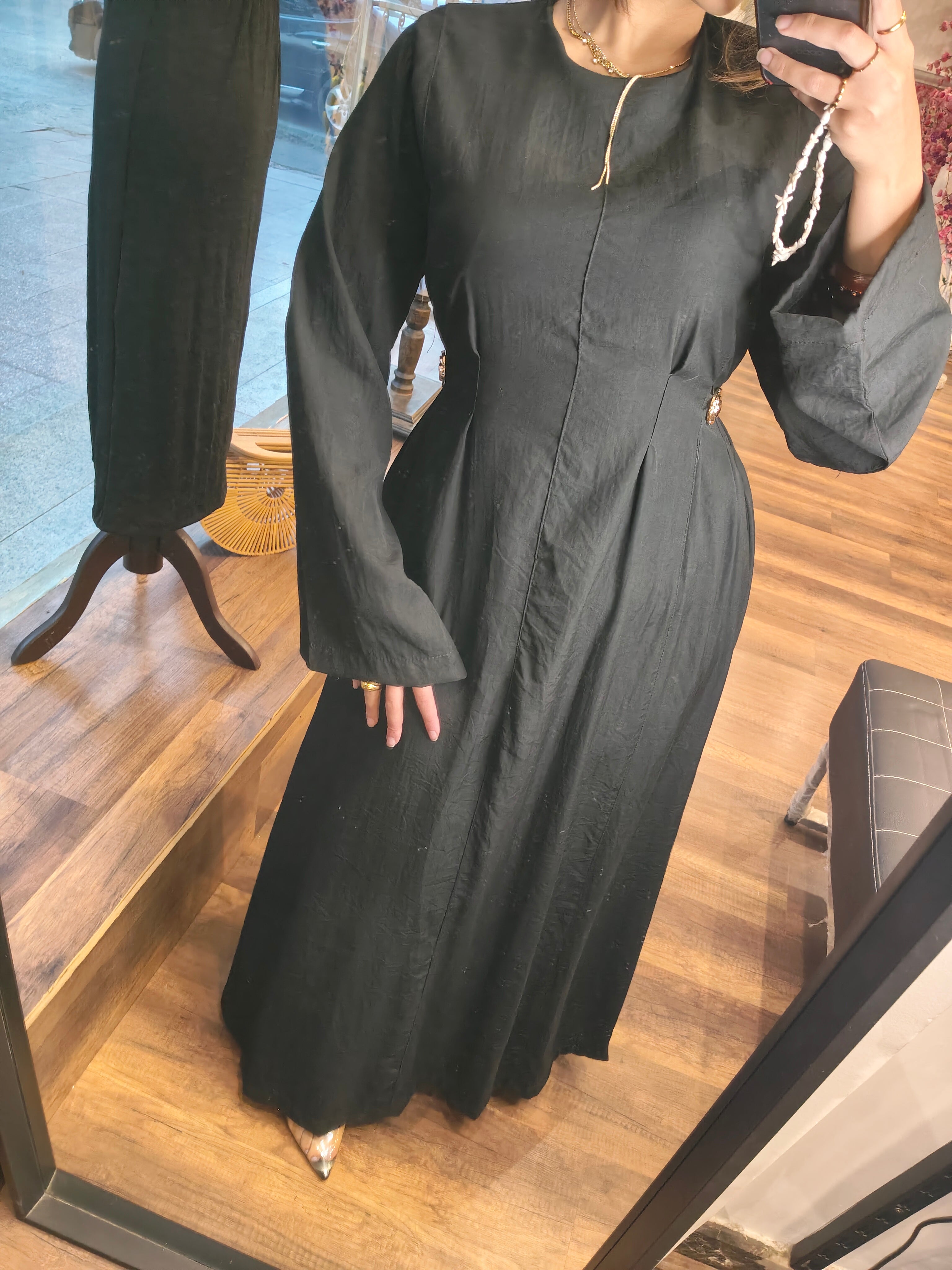 maxi linen dress