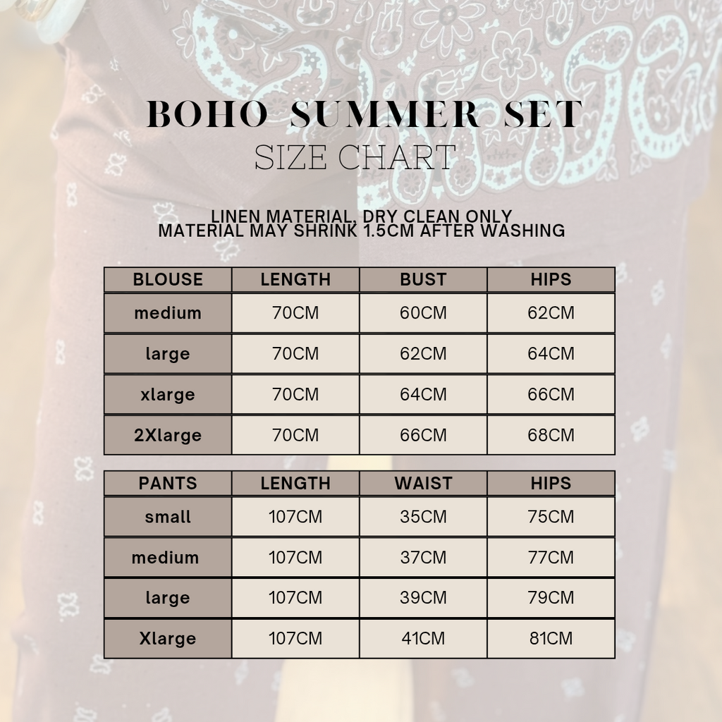 Boho summer set