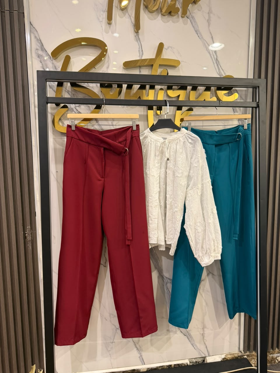 D-ring belt pants