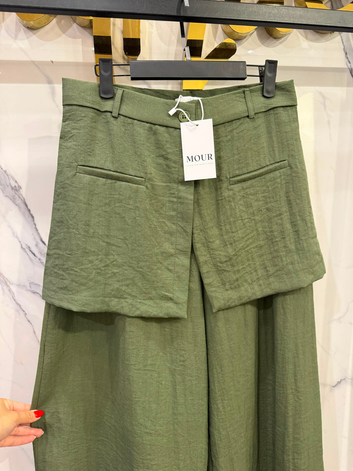 Wrap overlay pants