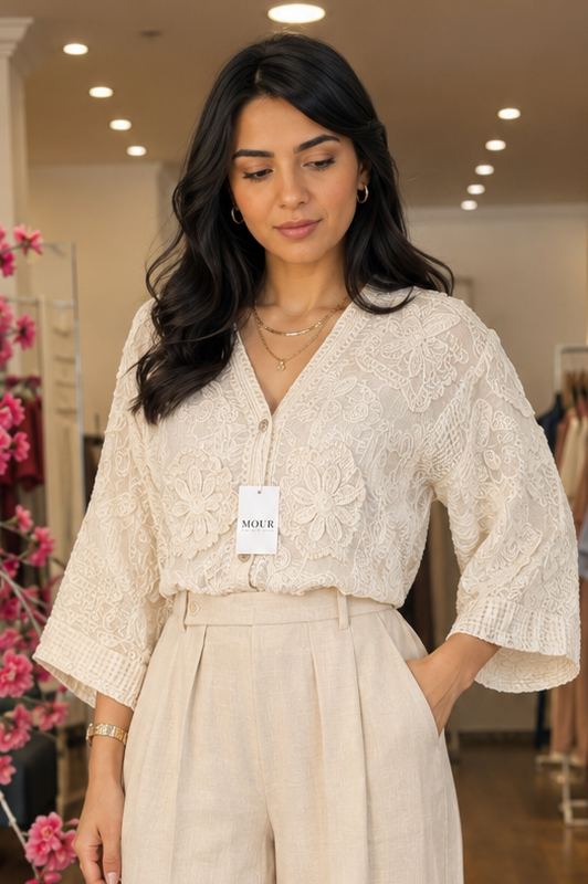 Rosette blouse