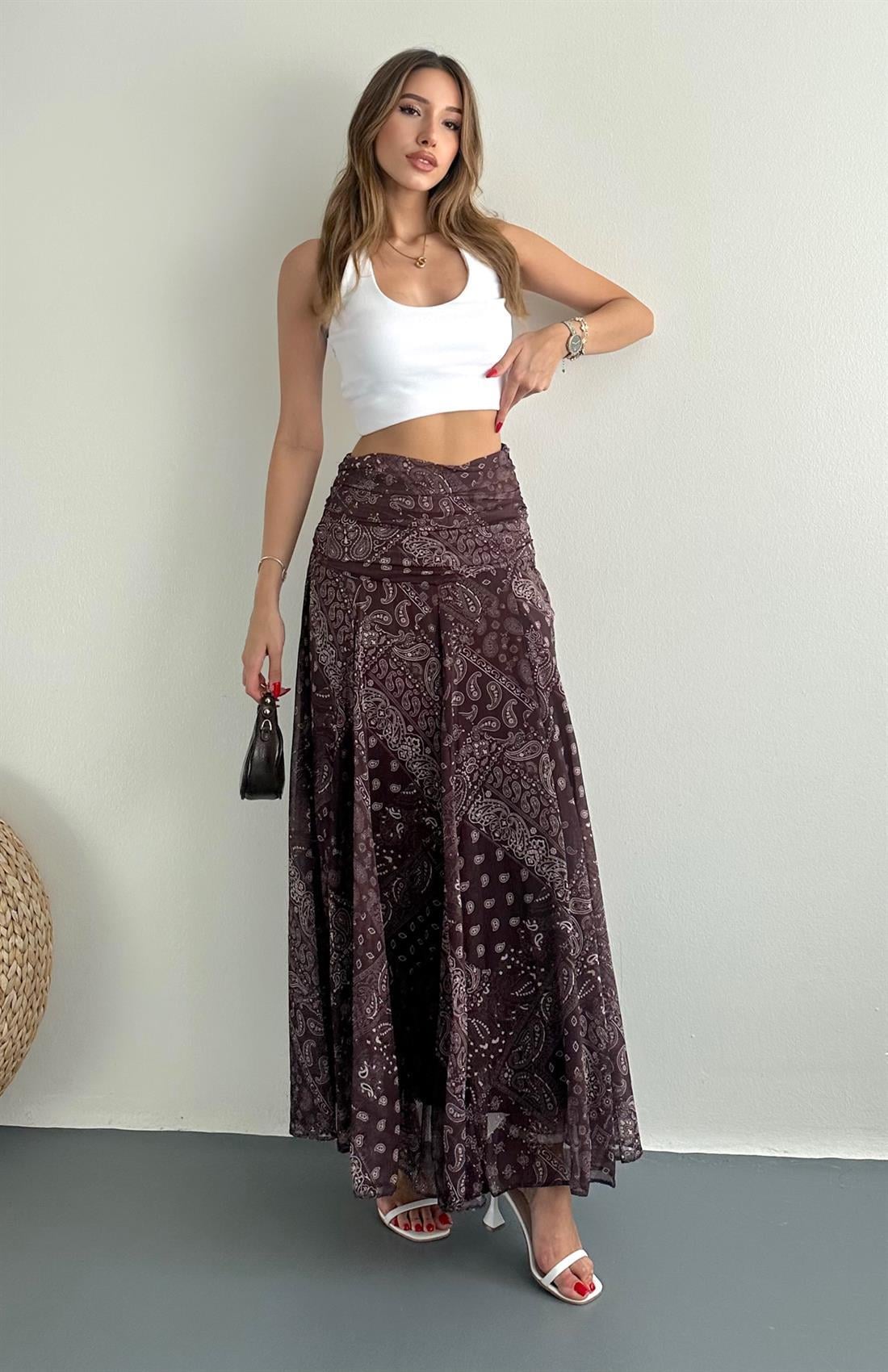 Boho drapped skirt