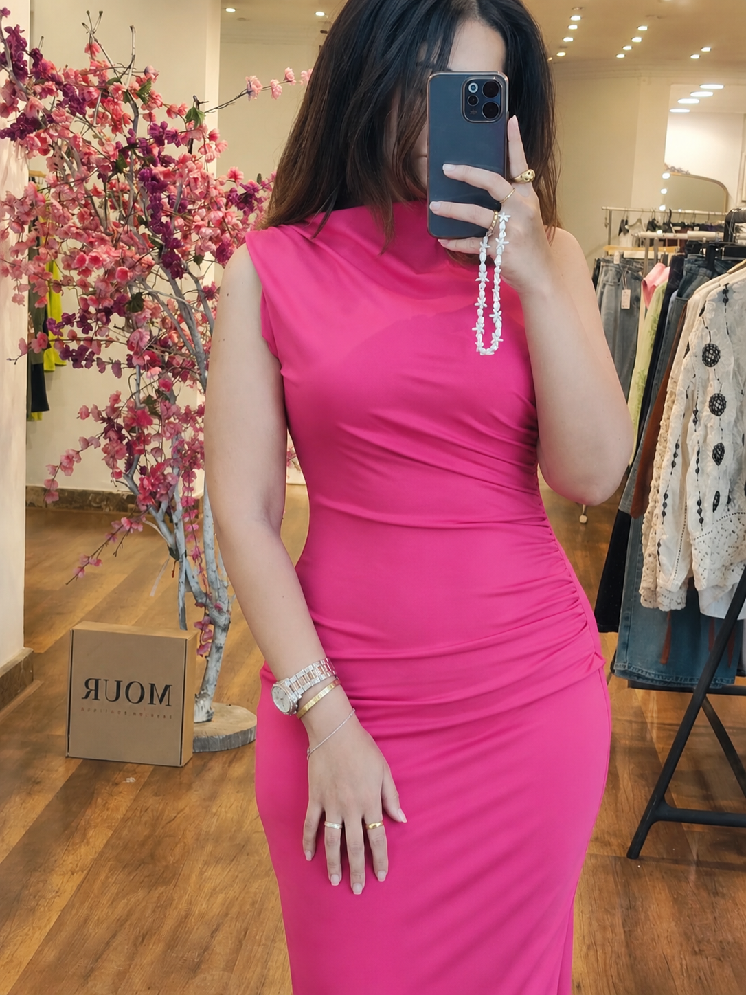cut drapped dress