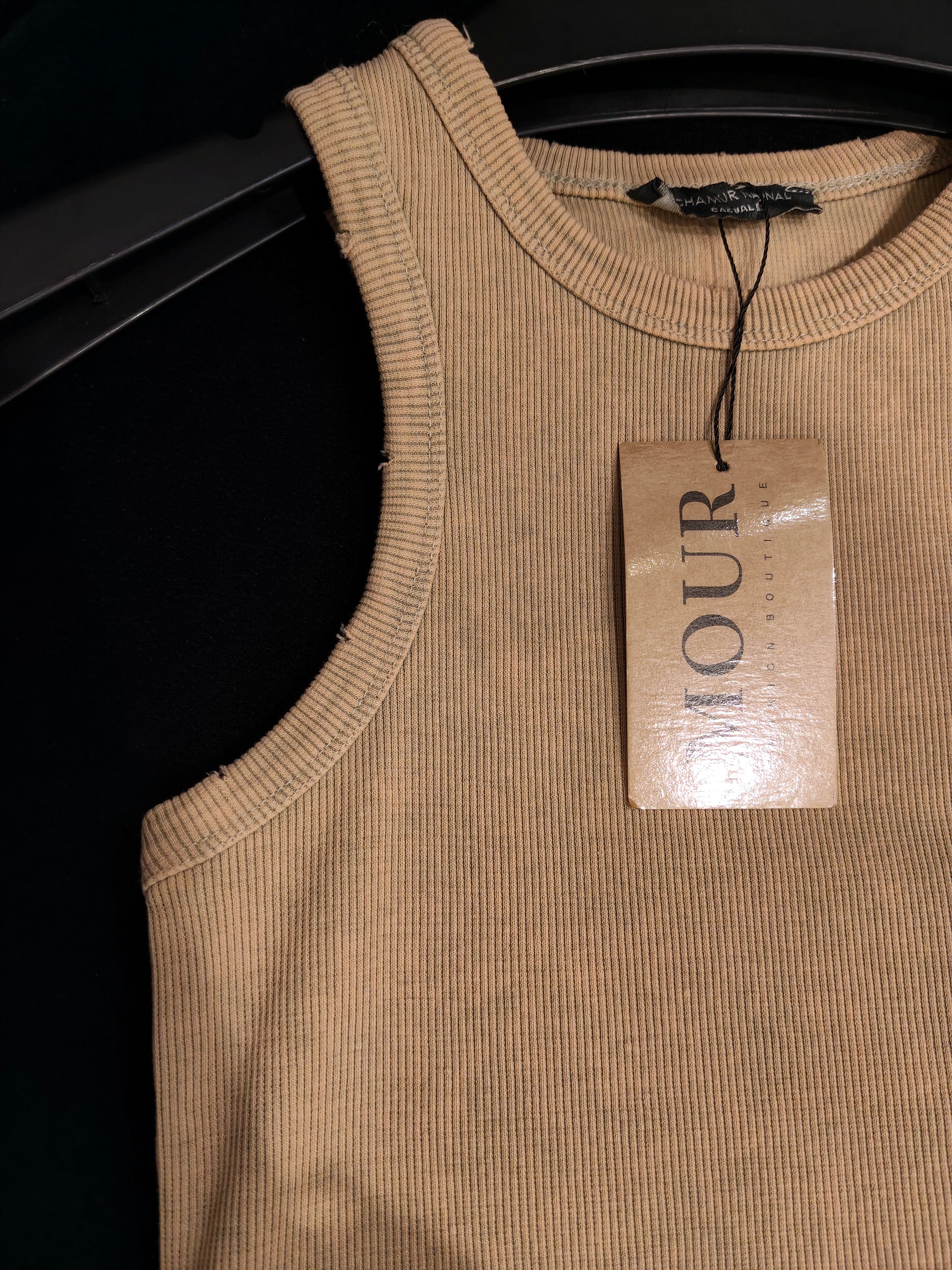washed ribbed top