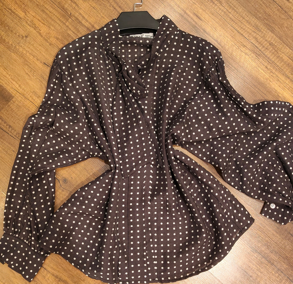 Amélie tie neck blouse