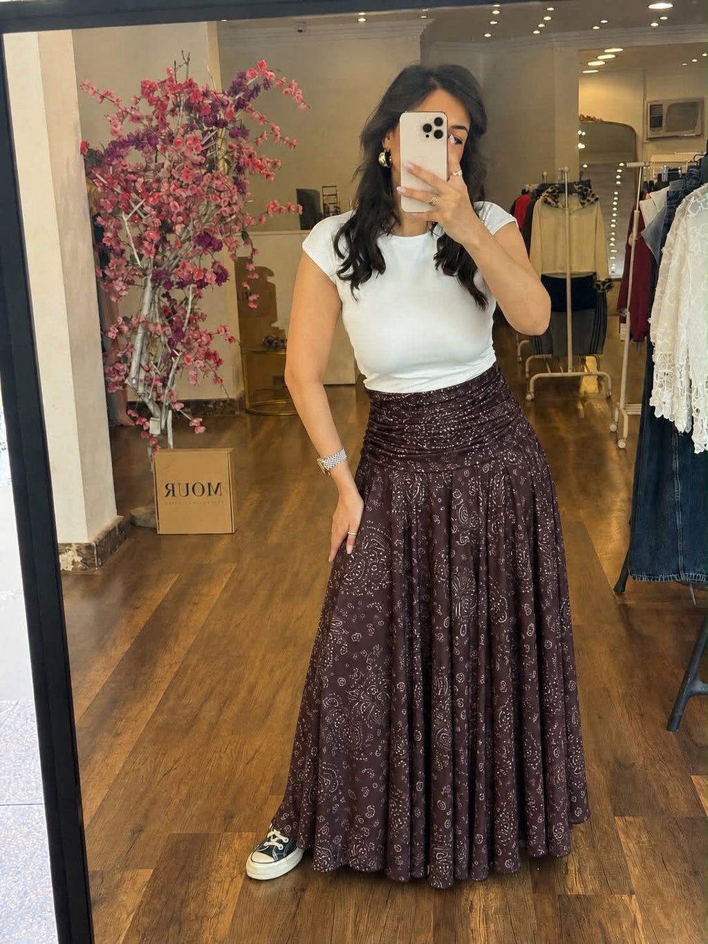 Boho drapped skirt