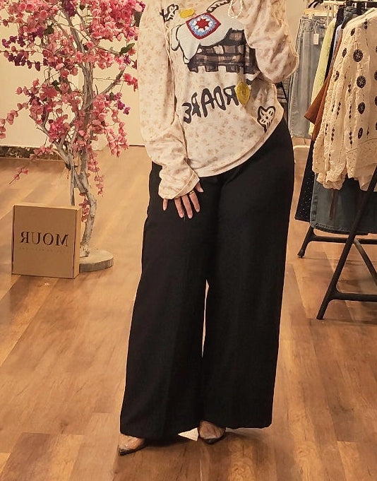 formal wide leg pants