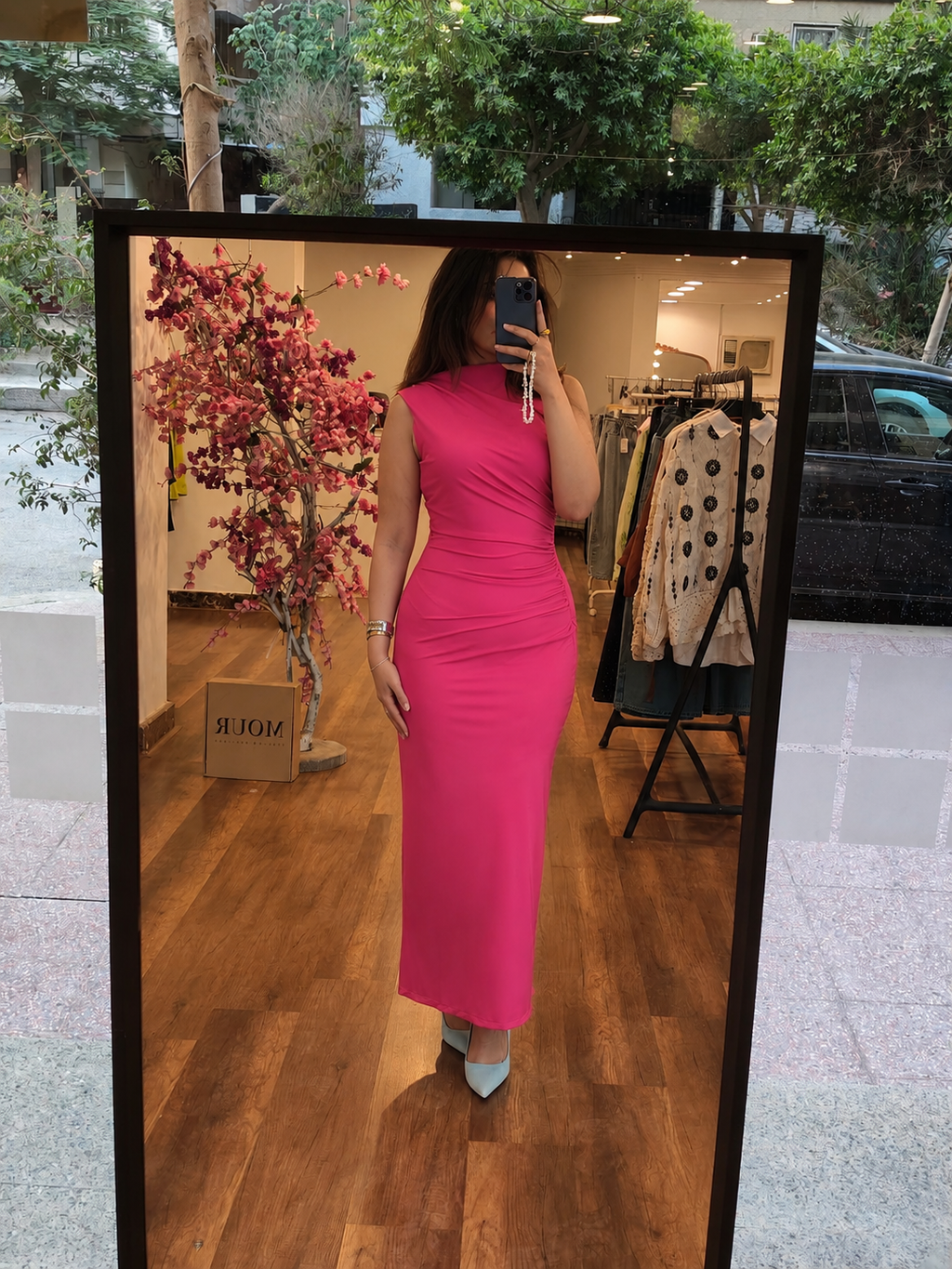 cut drapped dress