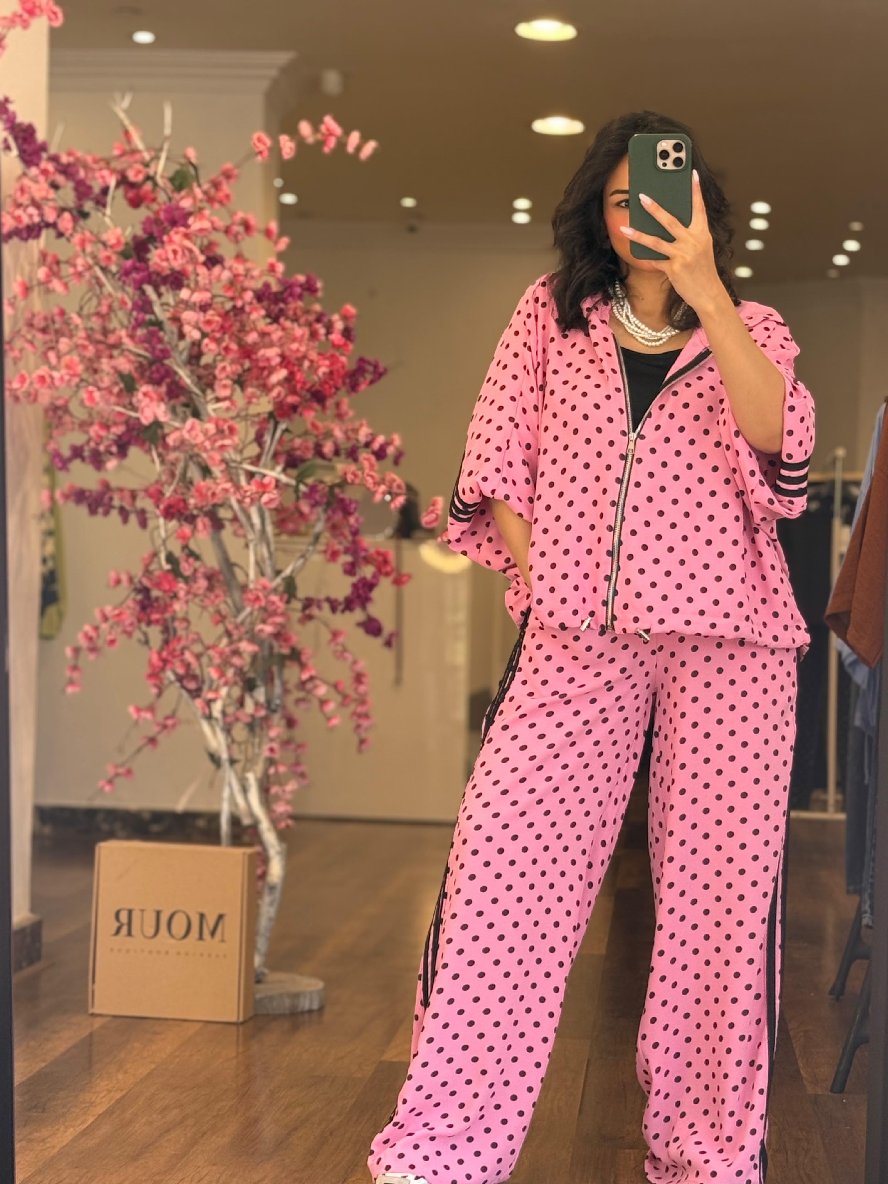 polka dots sport set