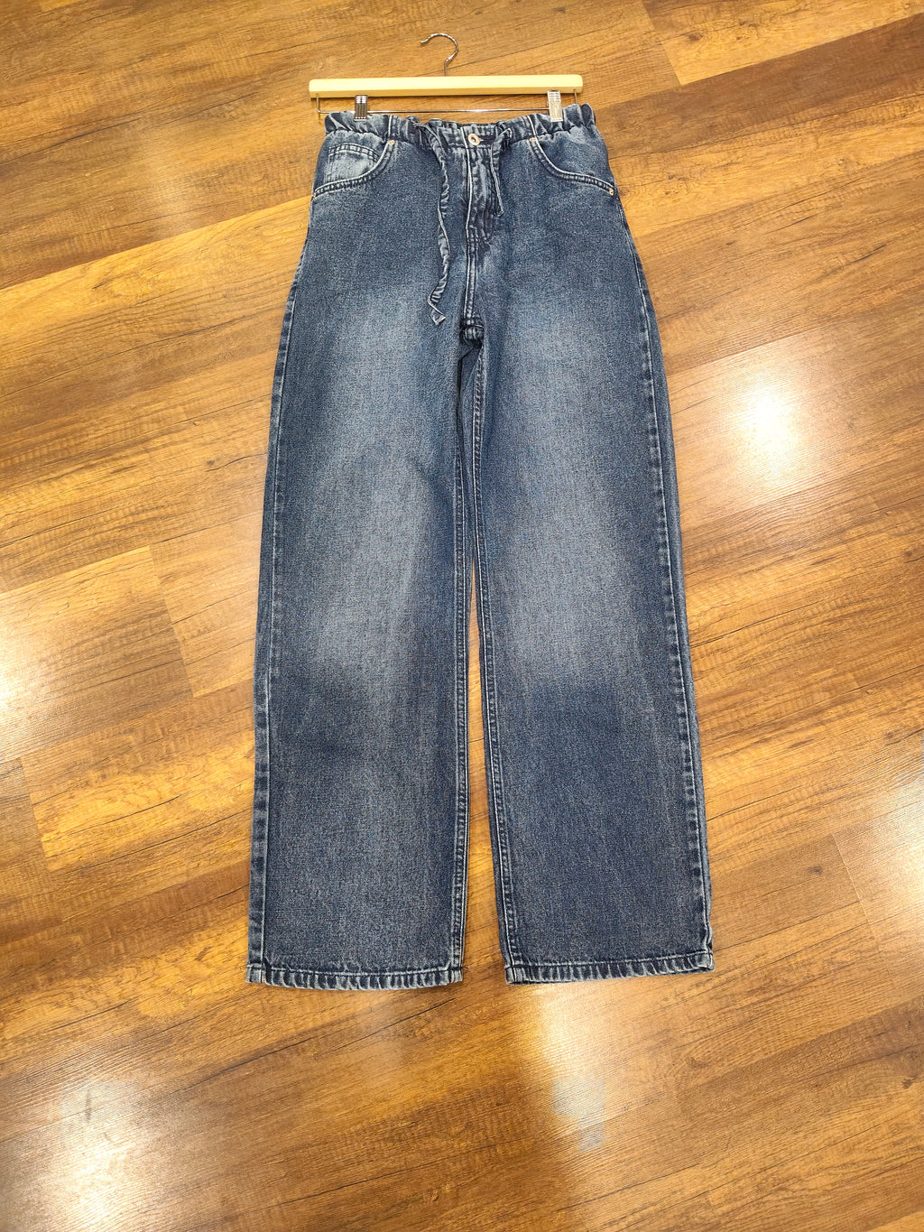 denim pants with rope