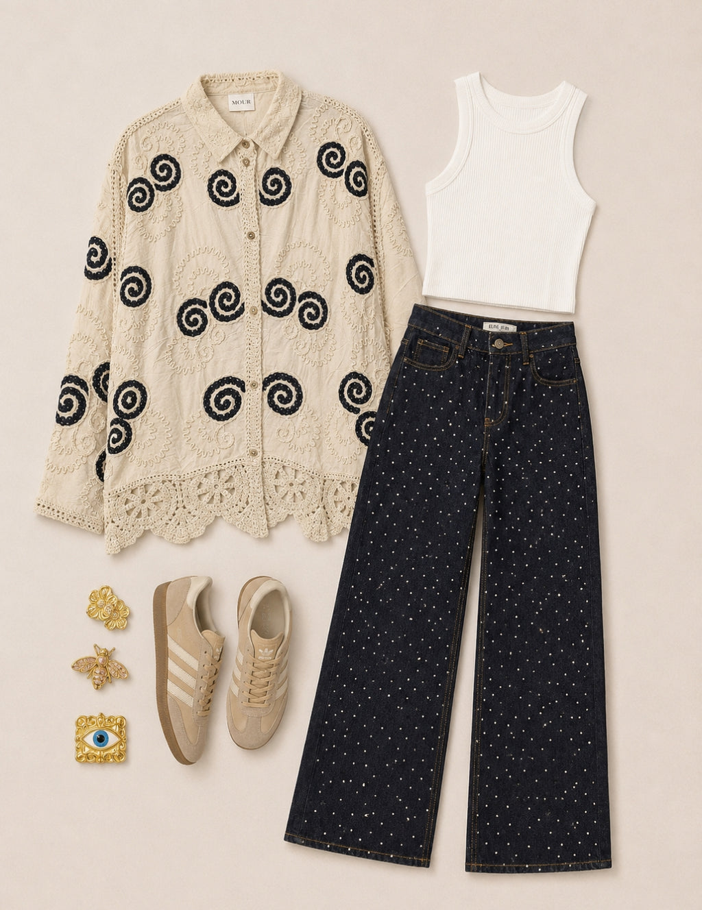 embroideried boho shirt