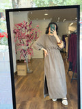 suede waisted dress