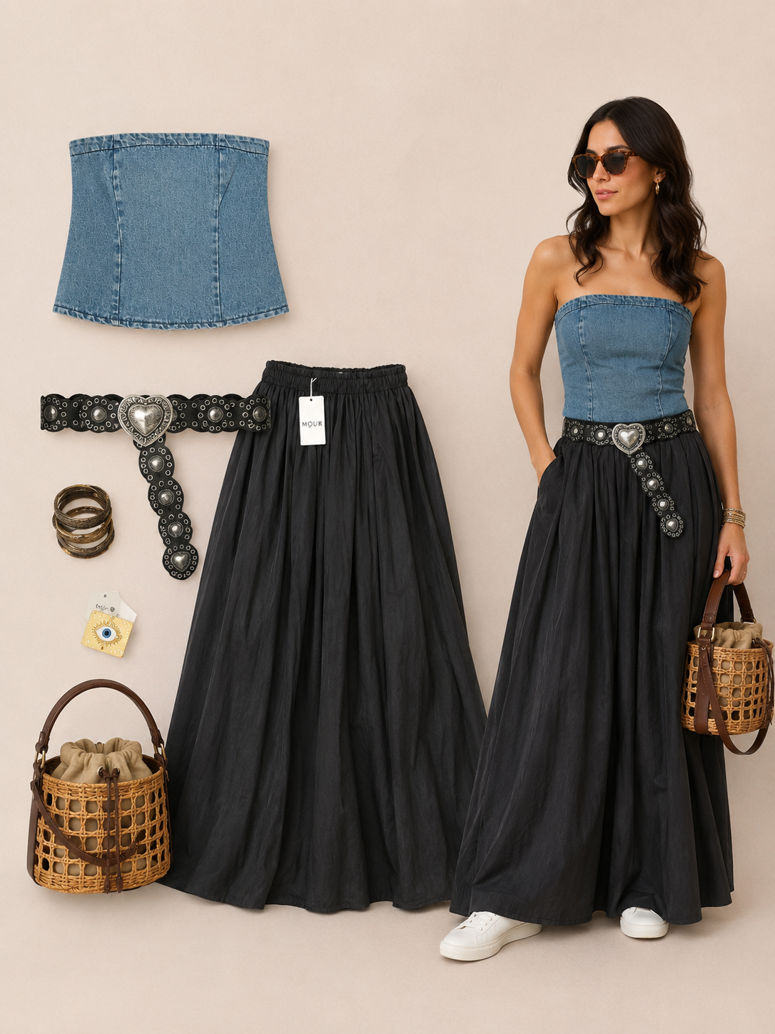 wide skirt