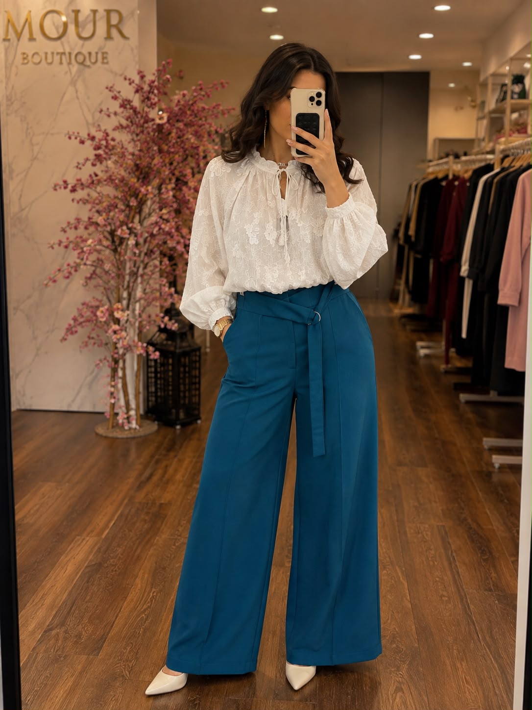 D-ring belt pants