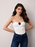 flower broche top