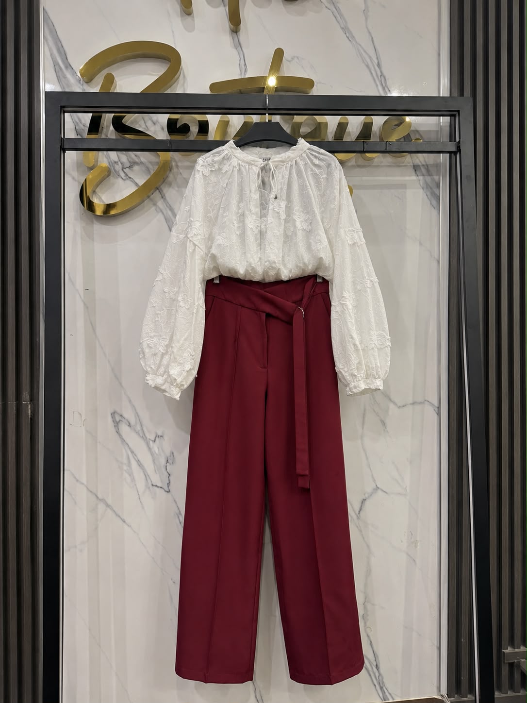 D-ring belt pants