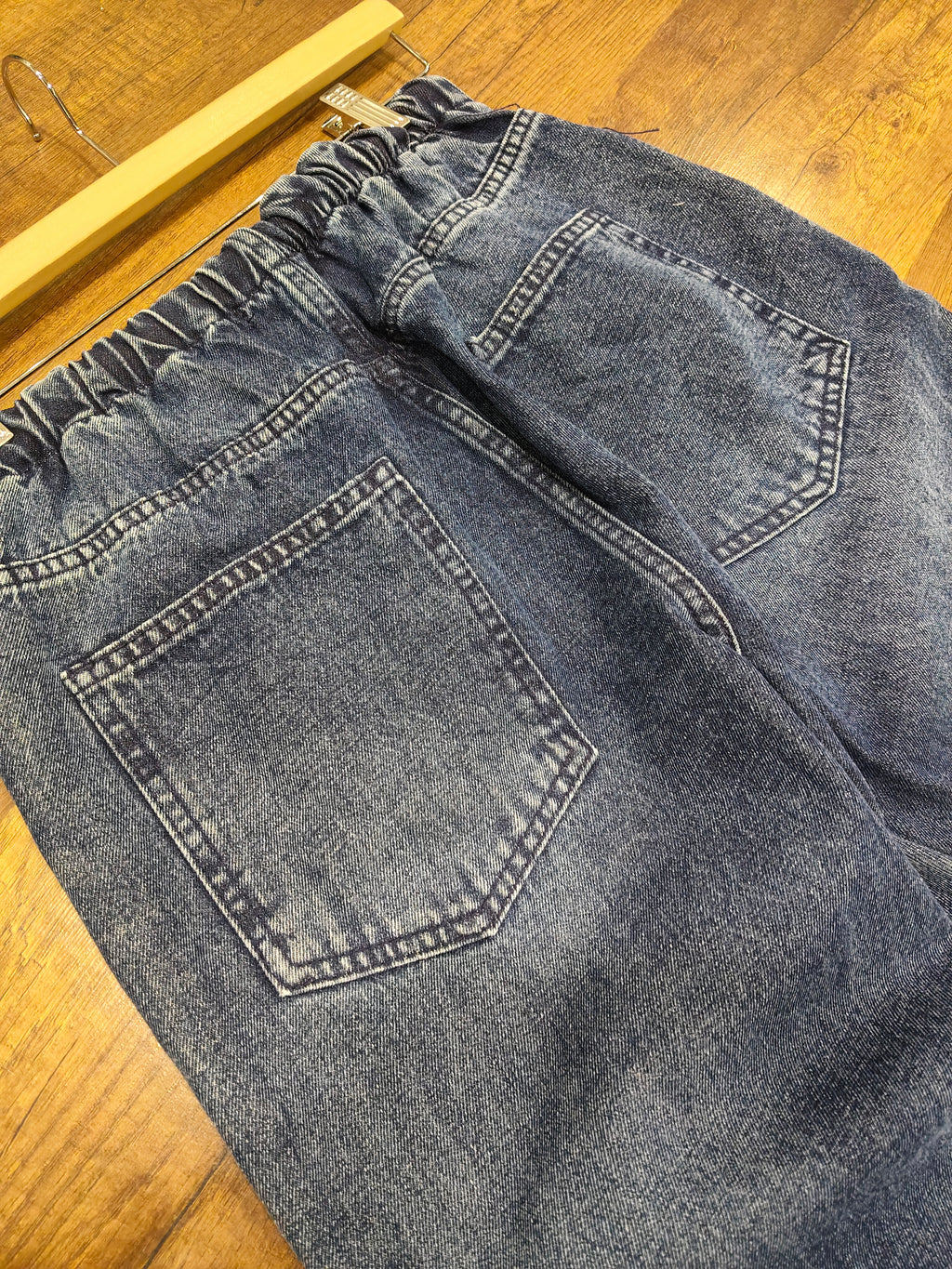 denim pants with rope