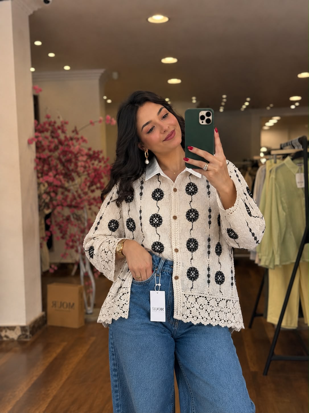 embroideried boho shirt