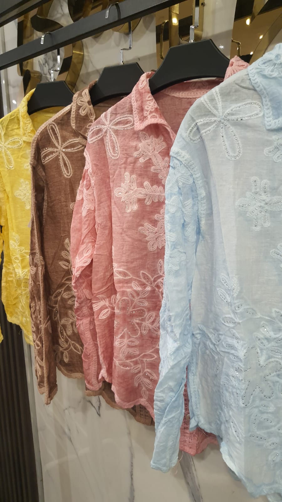 Bling embroidery shirt