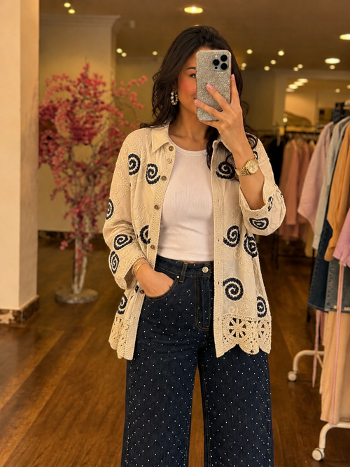 embroideried boho shirt