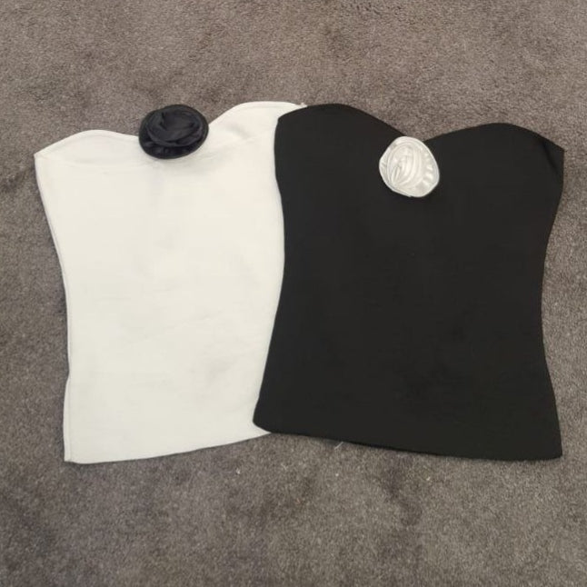 flower broche top