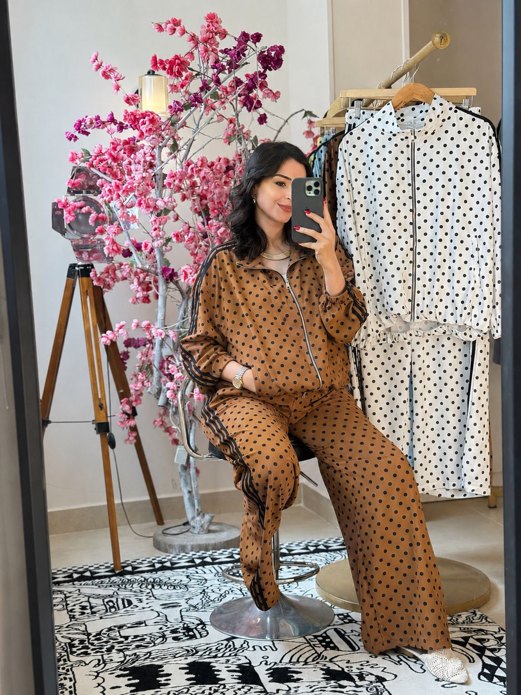 polka dots sport set