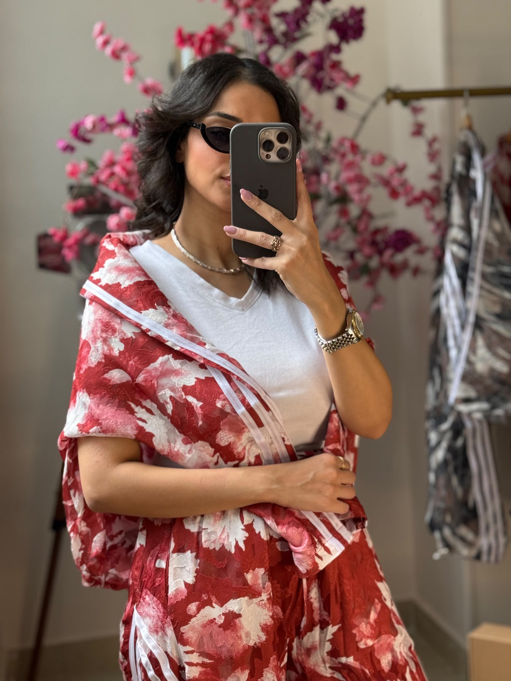 Leaves printed sport set