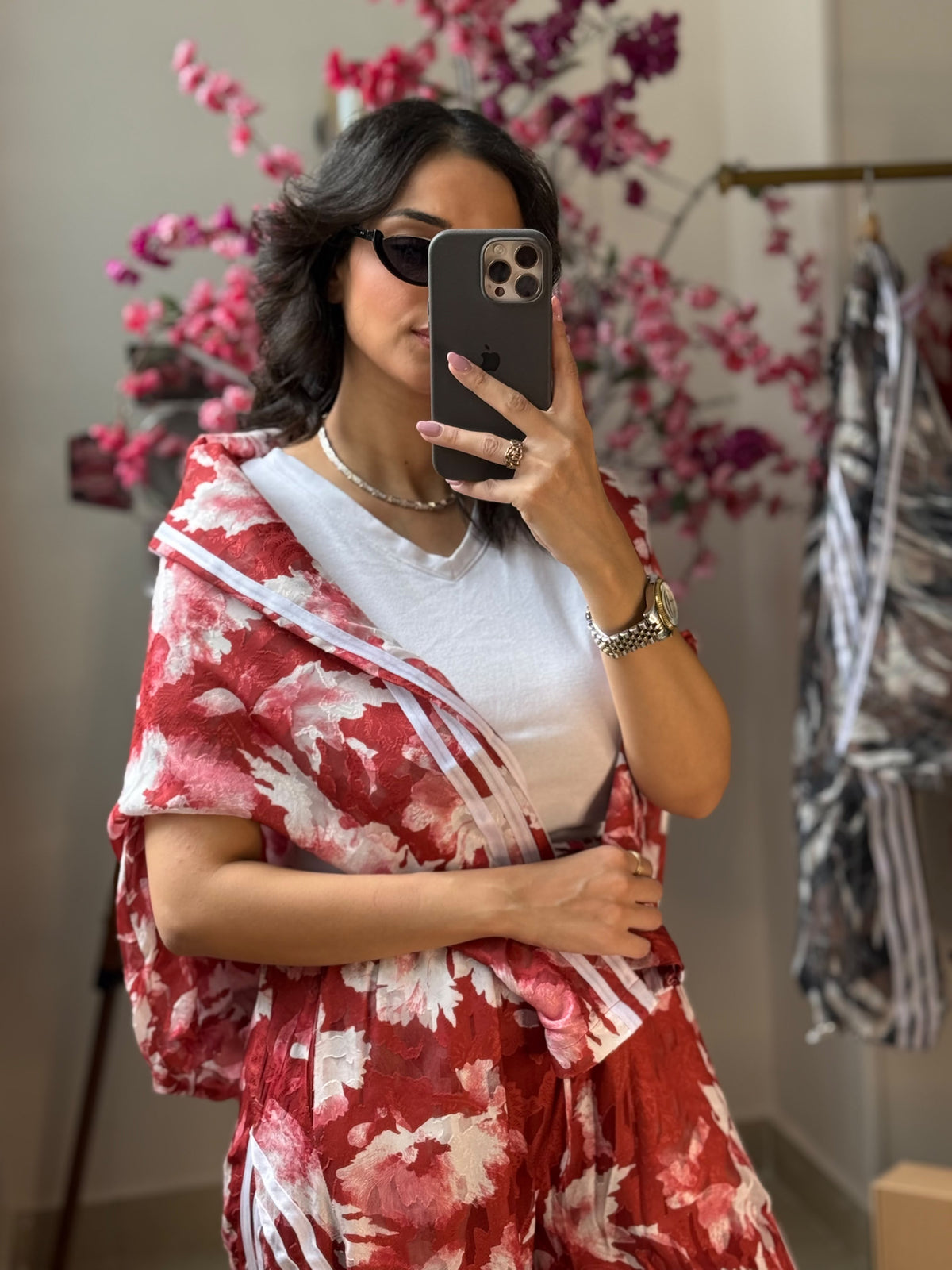 Leaves printed sport set