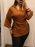 Dune wrap blouse