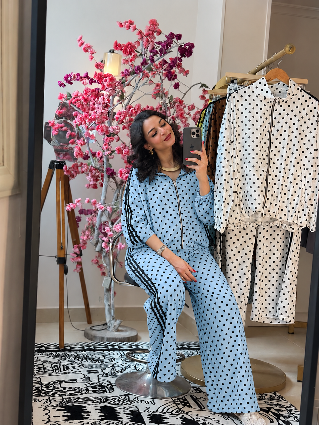 polka dots sport set