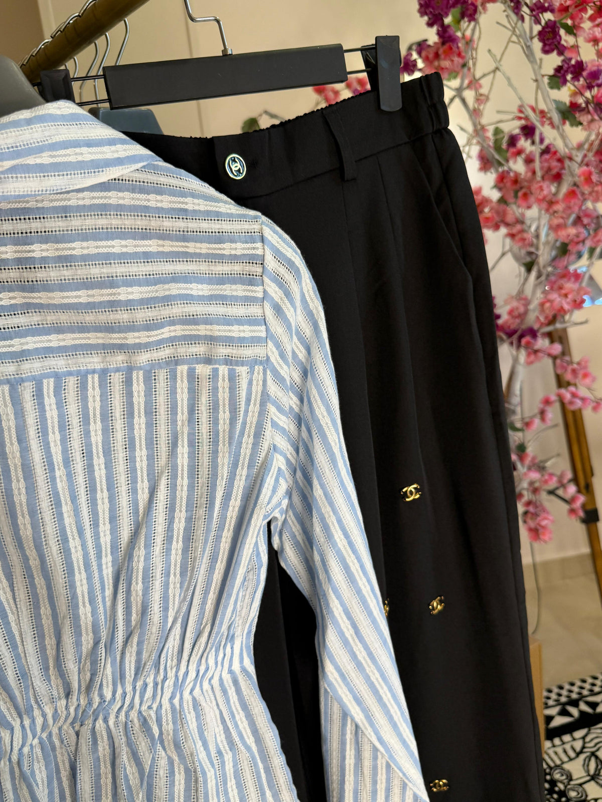 Cross stripped shirt