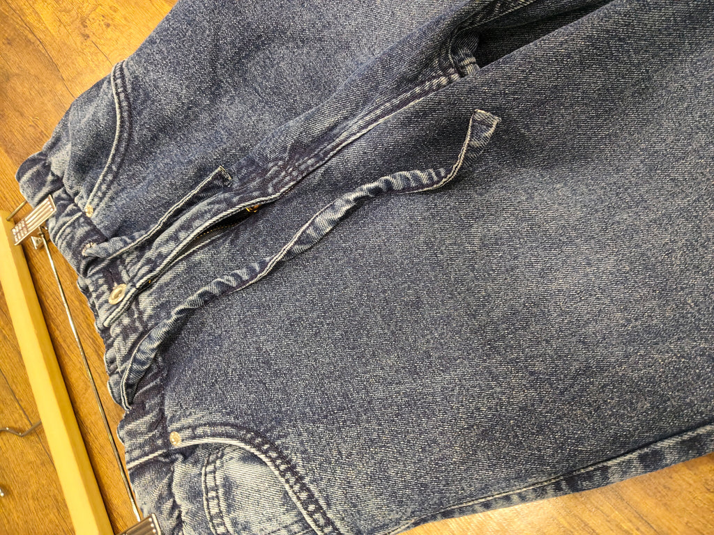 denim pants with rope