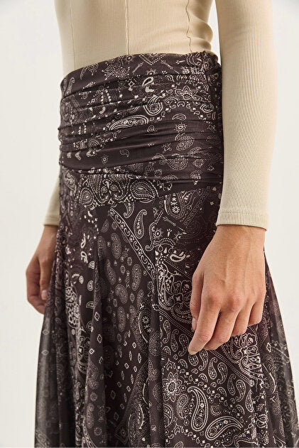 Boho drapped skirt