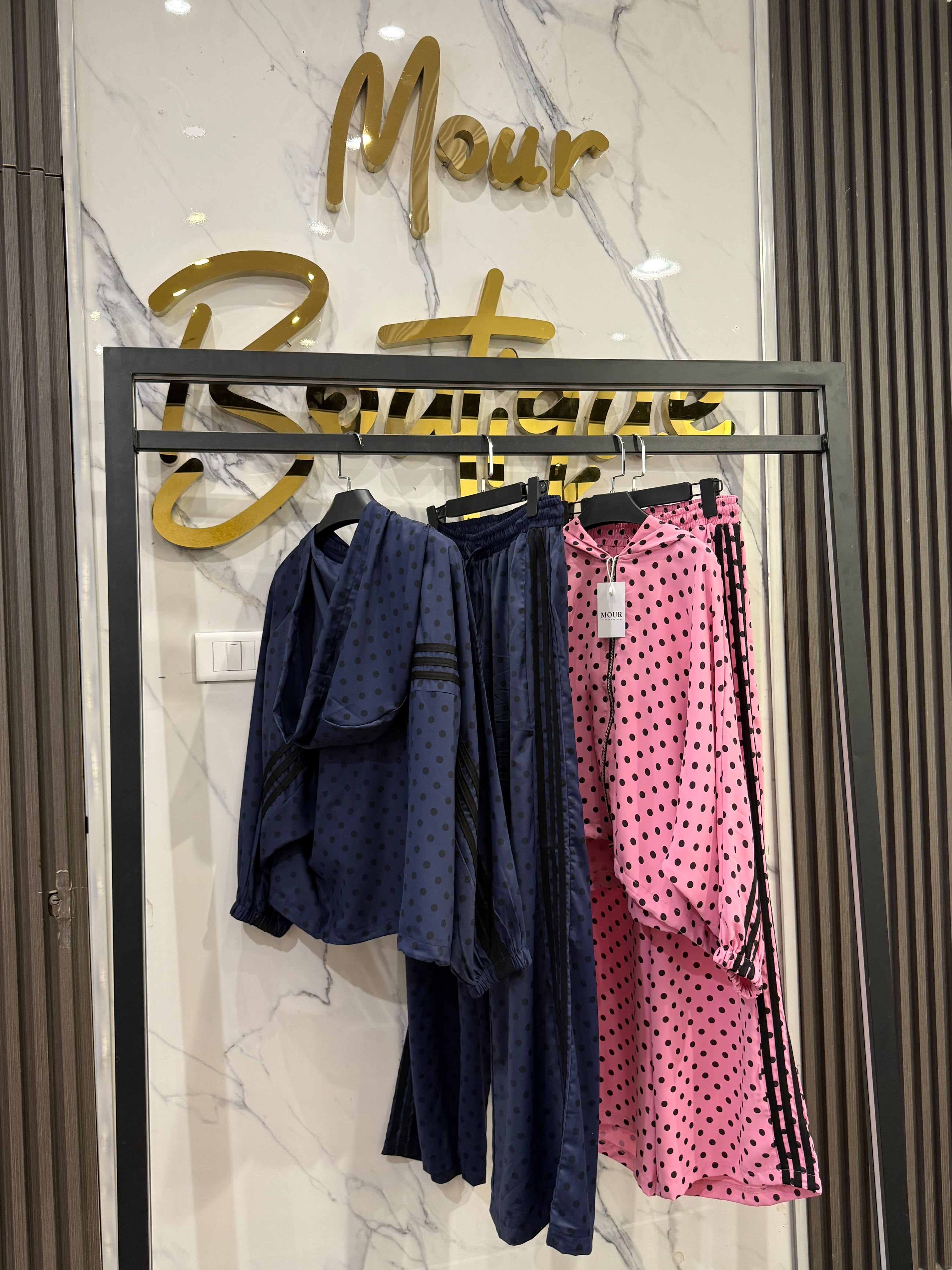 polka dots sport set
