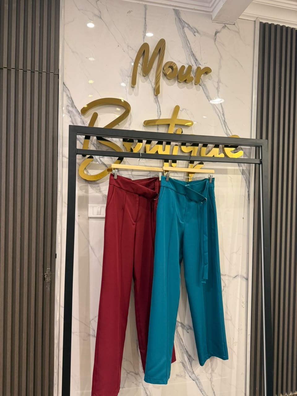 D-ring belt pants