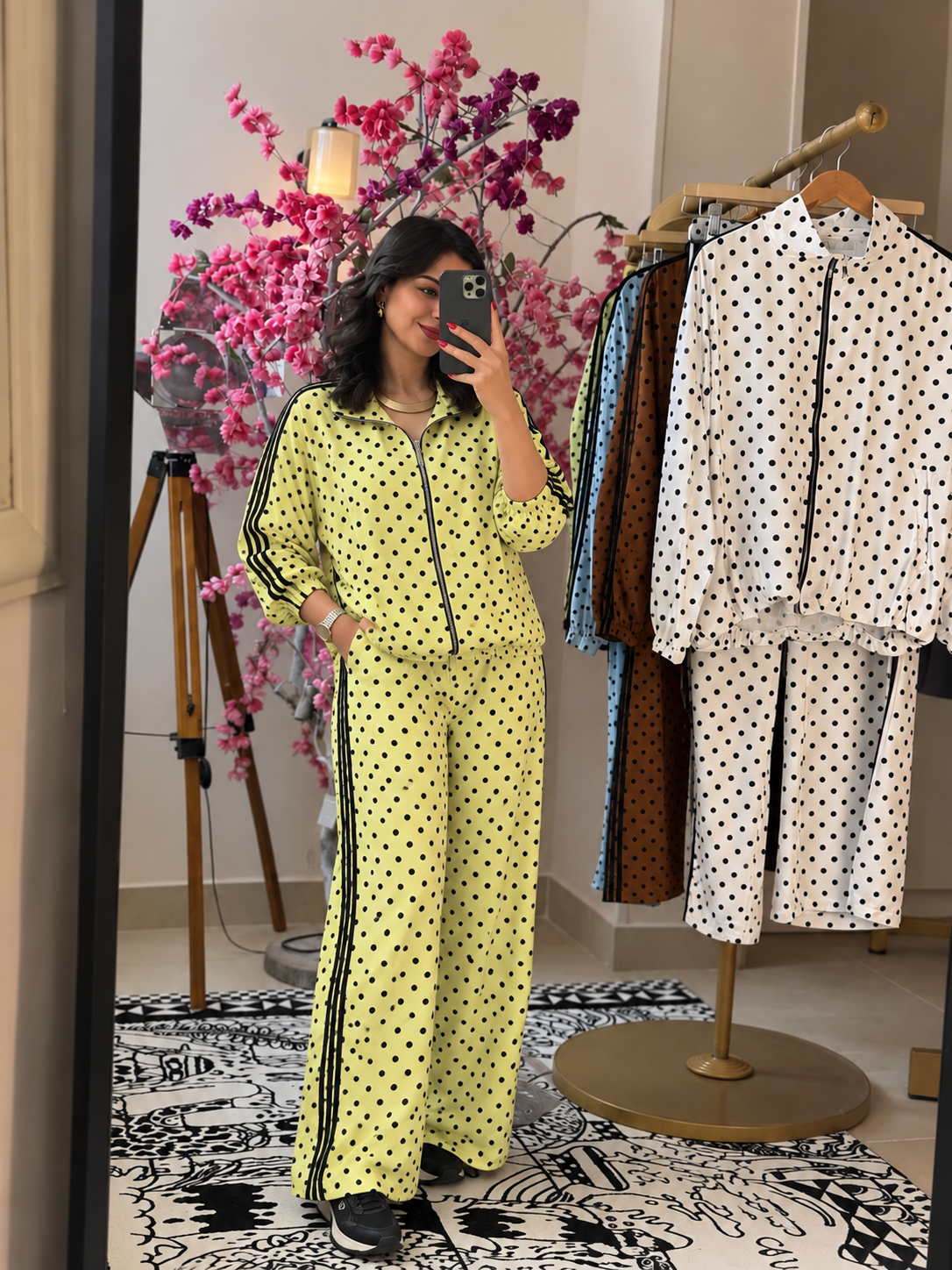 polka dots sport set