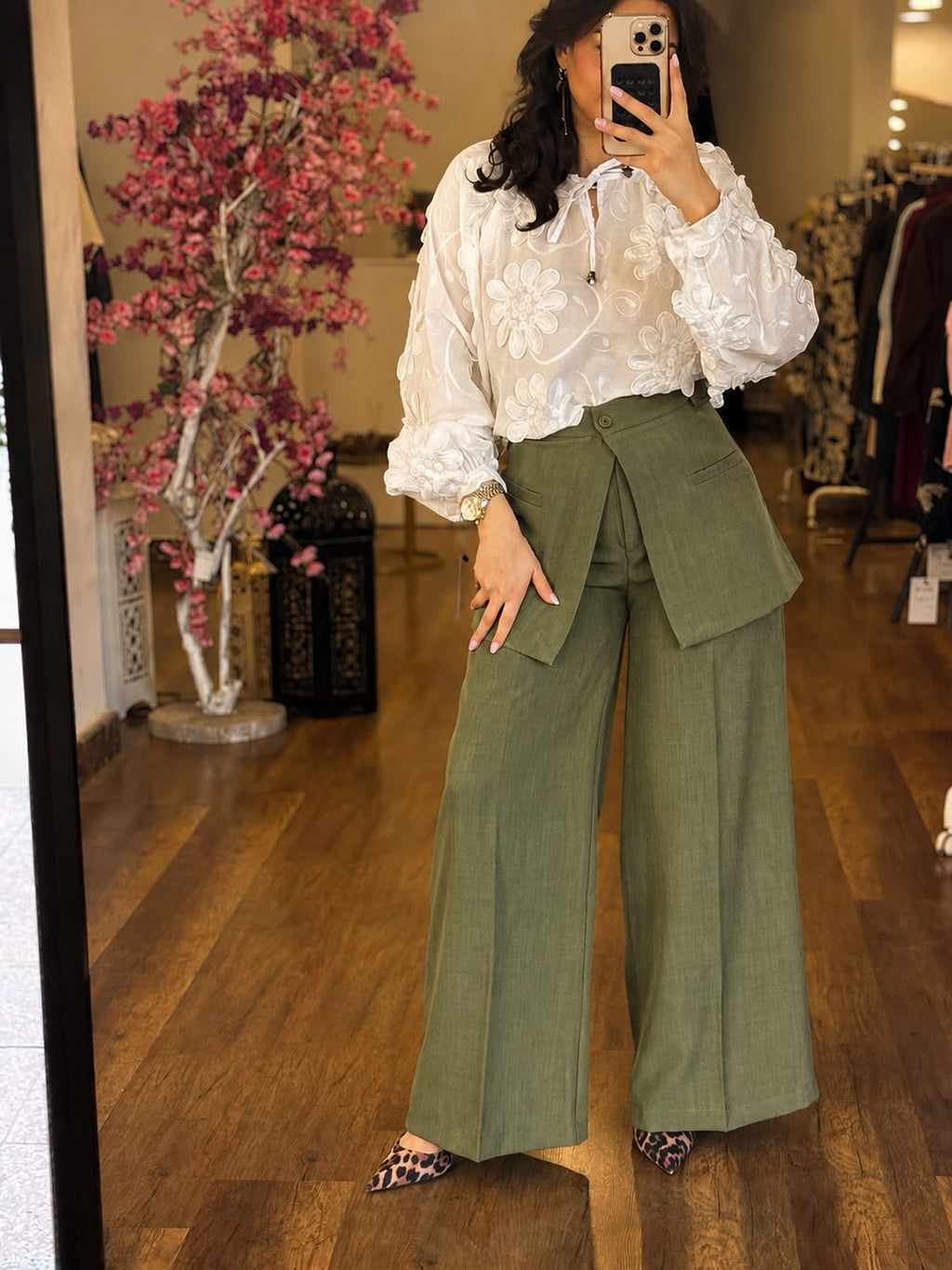 Wrap overlay pants